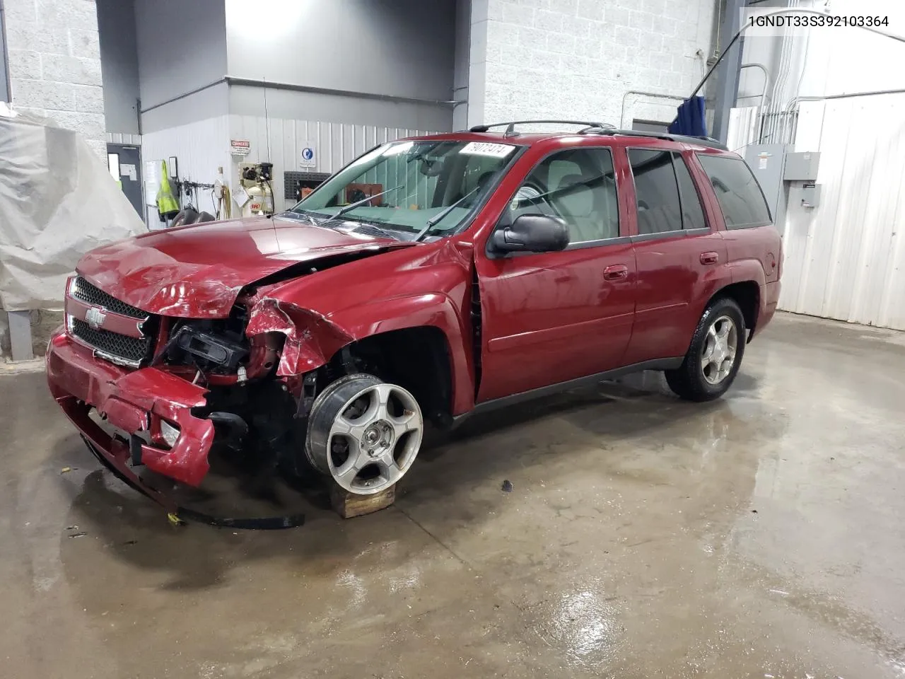 2009 Chevrolet Trailblazer Lt VIN: 1GNDT33S392103364 Lot: 79072474