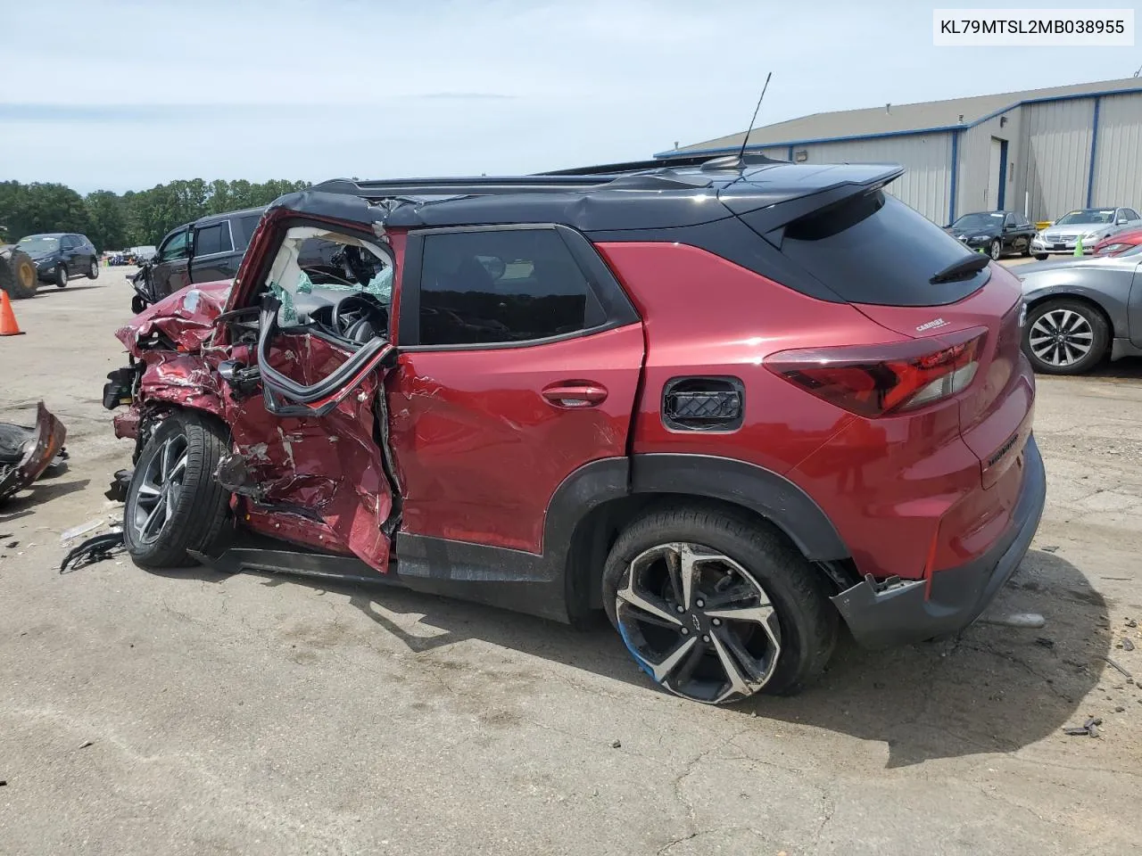 2021 Chevrolet Trailblazer Rs VIN: KL79MTSL2MB038955 Lot: 56162204