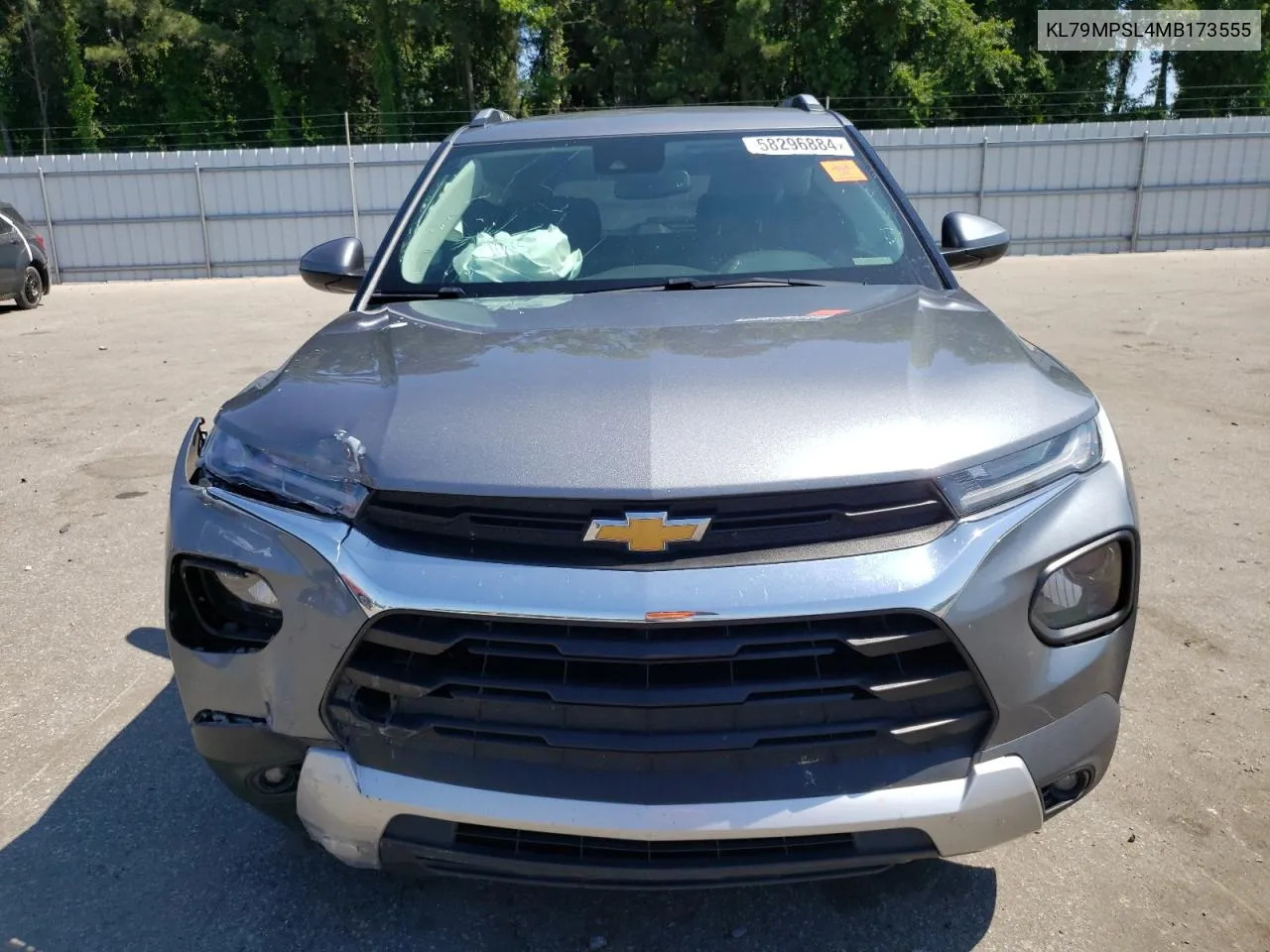 2021 Chevrolet Trailblazer Lt VIN: KL79MPSL4MB173555 Lot: 58296884