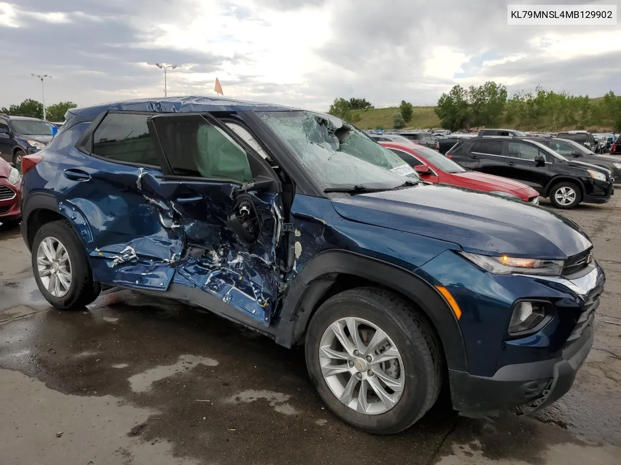 2021 Chevrolet Trailblazer Ls VIN: KL79MNSL4MB129902 Lot: 60773114