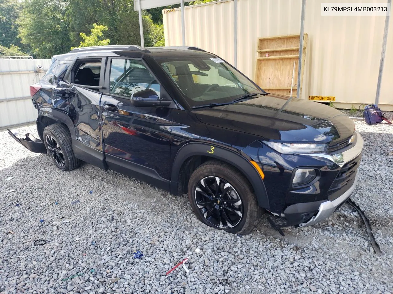 2021 Chevrolet Trailblazer Lt VIN: KL79MPSL4MB003213 Lot: 61727964