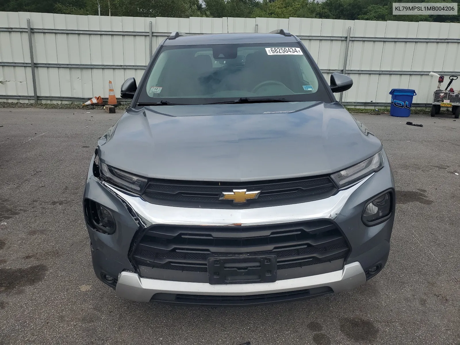 2021 Chevrolet Trailblazer Lt VIN: KL79MPSL1MB004206 Lot: 68250434