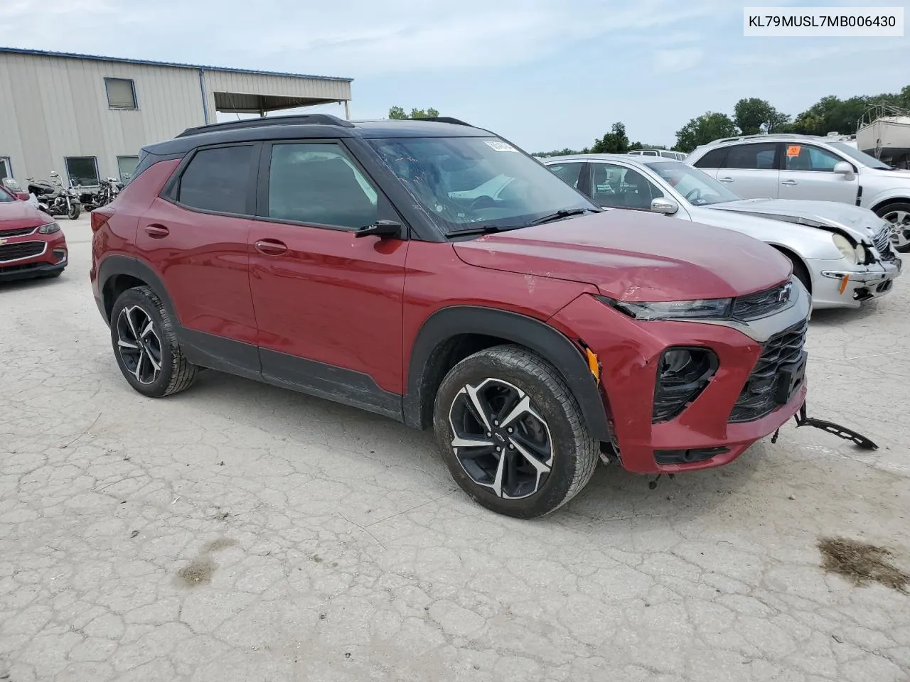 2021 Chevrolet Trailblazer Rs VIN: KL79MUSL7MB006430 Lot: 68545794