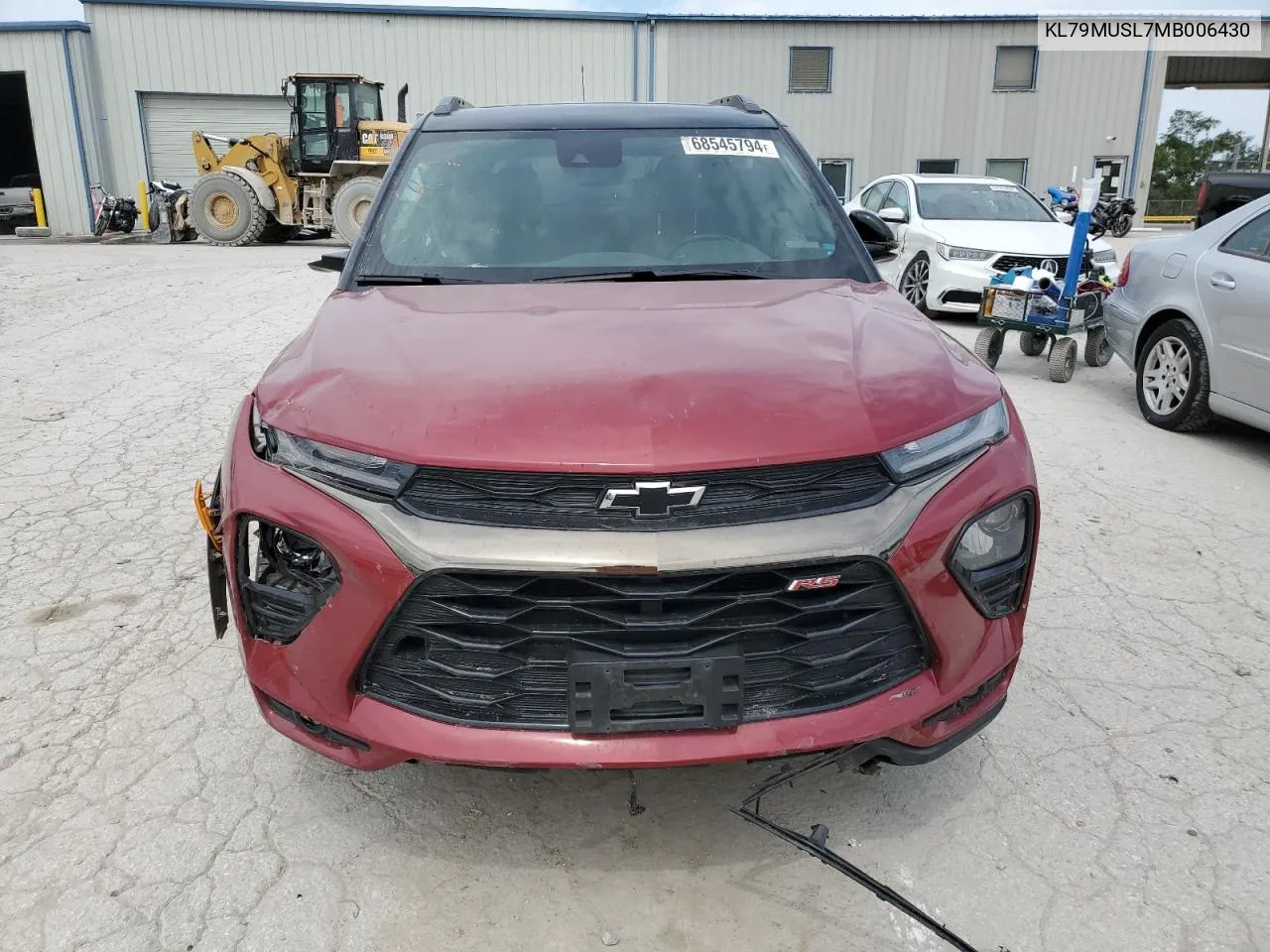 2021 Chevrolet Trailblazer Rs VIN: KL79MUSL7MB006430 Lot: 68545794