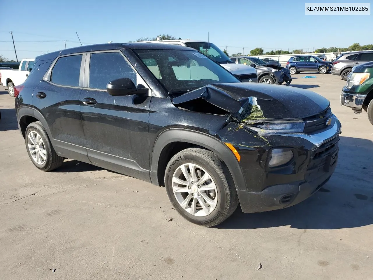 2021 Chevrolet Trailblazer Ls VIN: KL79MMS21MB102285 Lot: 70827094