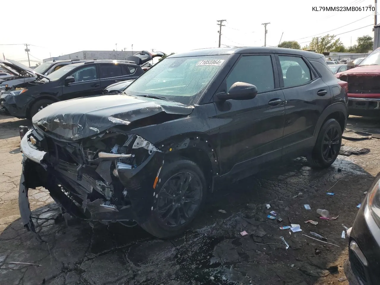 2021 Chevrolet Trailblazer Ls VIN: KL79MMS23MB061710 Lot: 71055964