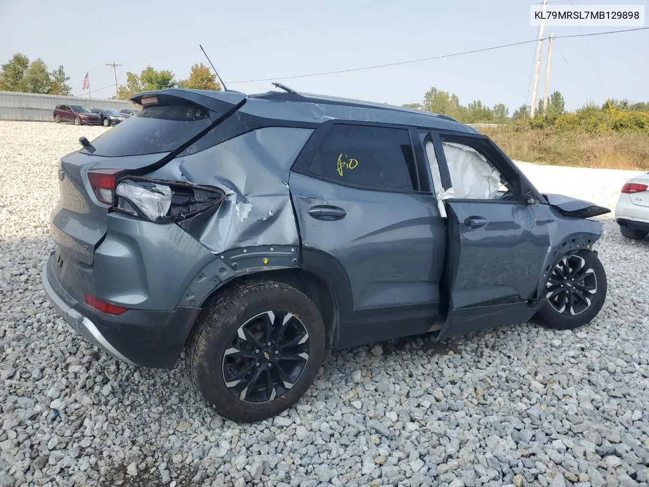 2021 Chevrolet Trailblazer Lt VIN: KL79MRSL7MB129898 Lot: 71074944