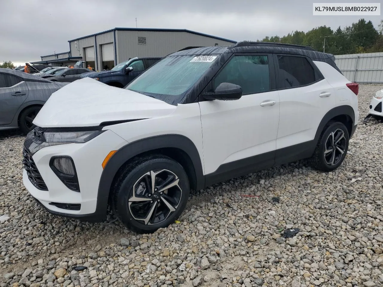 2021 Chevrolet Trailblazer Rs VIN: KL79MUSL8MB022927 Lot: 72620824