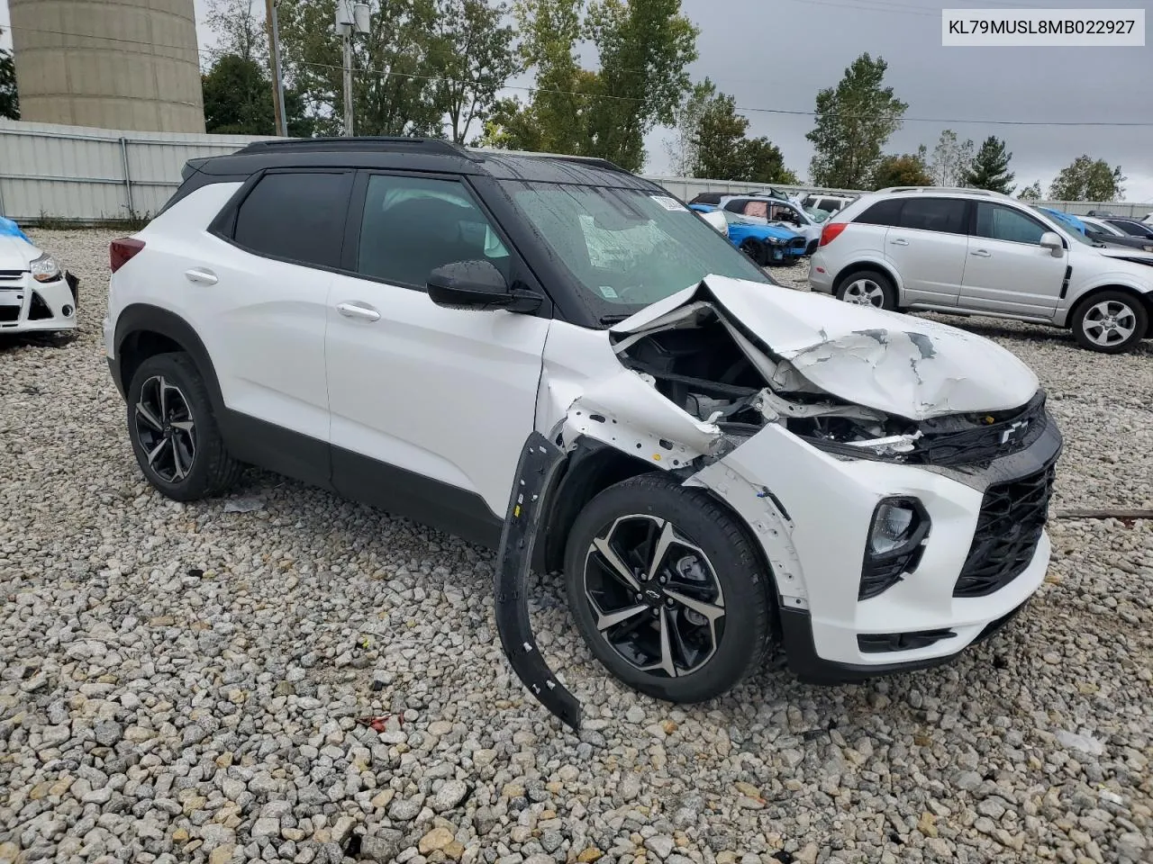 2021 Chevrolet Trailblazer Rs VIN: KL79MUSL8MB022927 Lot: 72620824