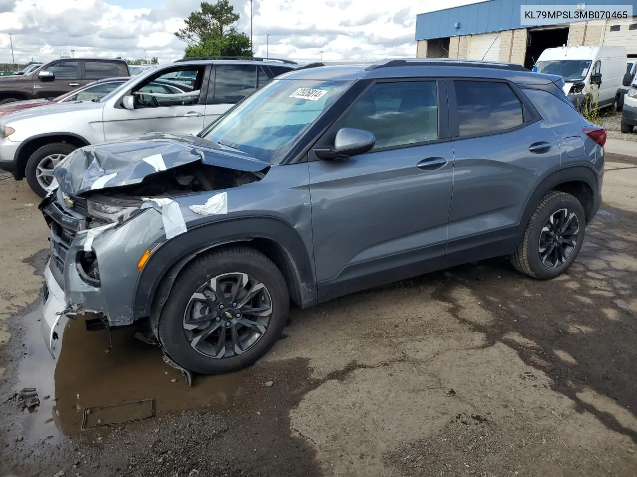 2021 Chevrolet Trailblazer Lt VIN: KL79MPSL3MB070465 Lot: 72926814