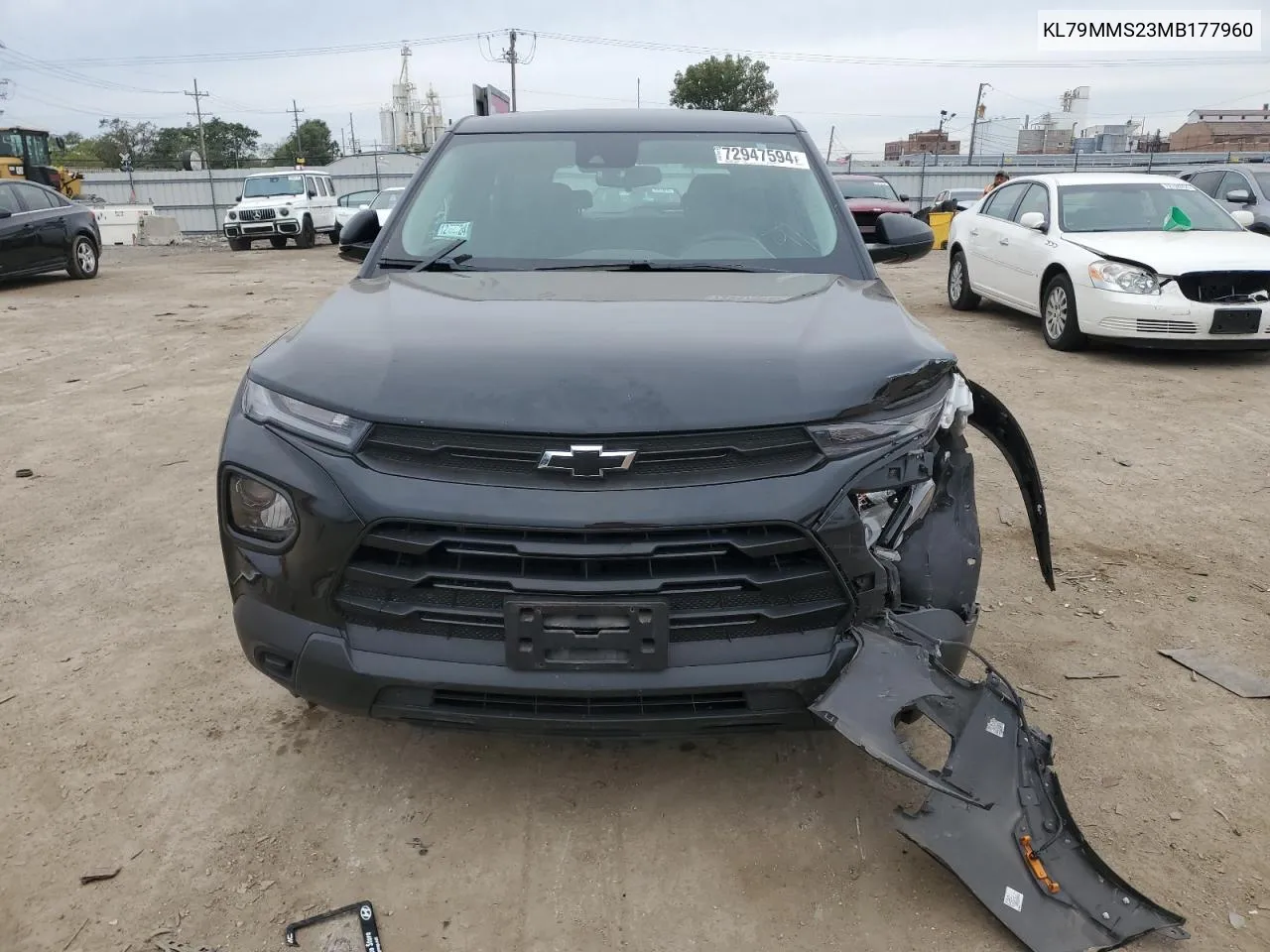 2021 Chevrolet Trailblazer Ls VIN: KL79MMS23MB177960 Lot: 72947594