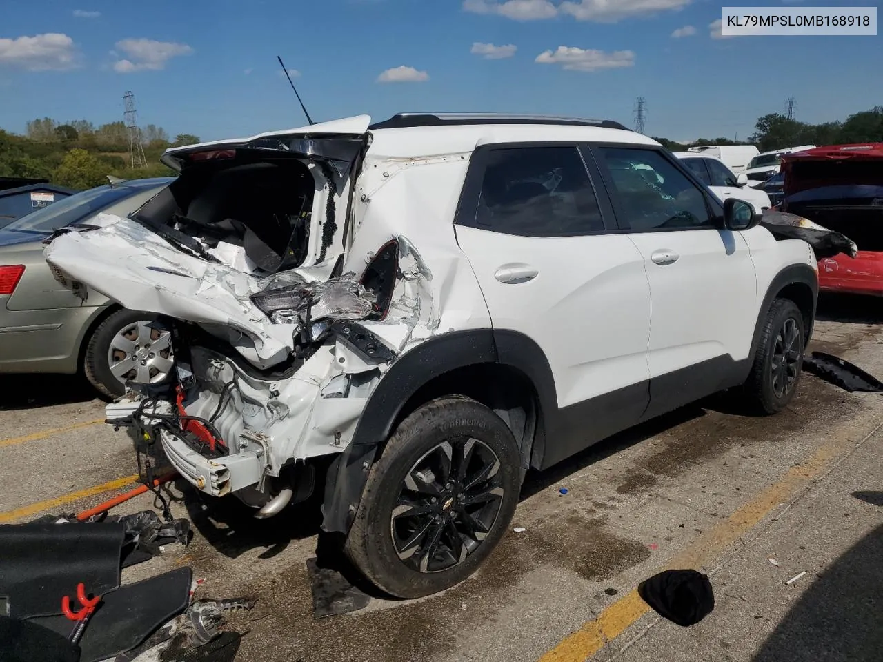 2021 Chevrolet Trailblazer Lt VIN: KL79MPSL0MB168918 Lot: 73157924