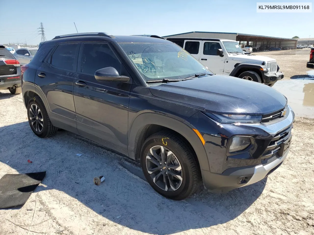 2021 Chevrolet Trailblazer Lt VIN: KL79MRSL9MB091168 Lot: 73391174