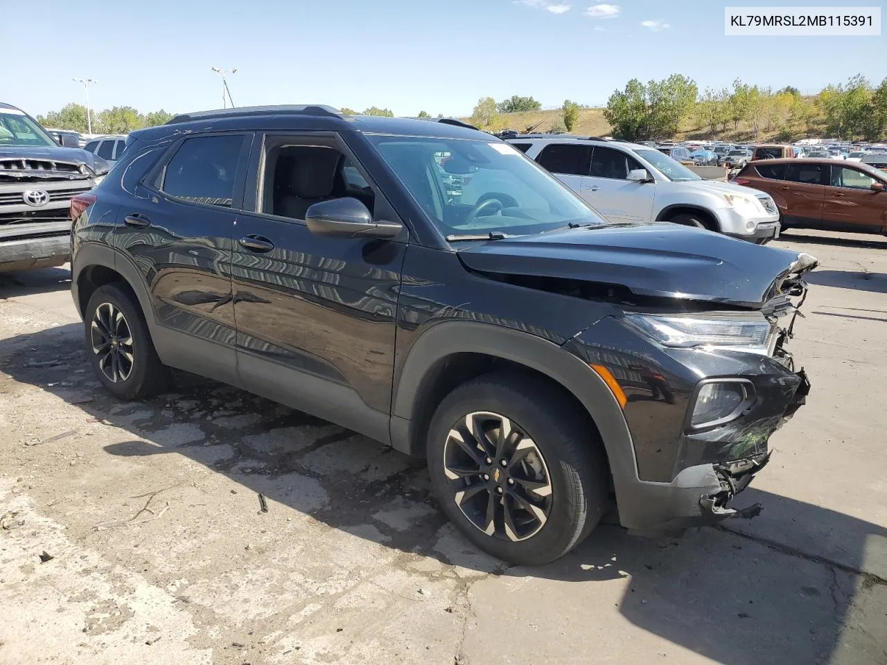 2021 Chevrolet Trailblazer Lt VIN: KL79MRSL2MB115391 Lot: 73697174