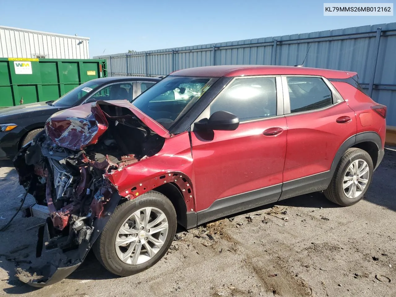 2021 Chevrolet Trailblazer Ls VIN: KL79MMS26MB012162 Lot: 74596834