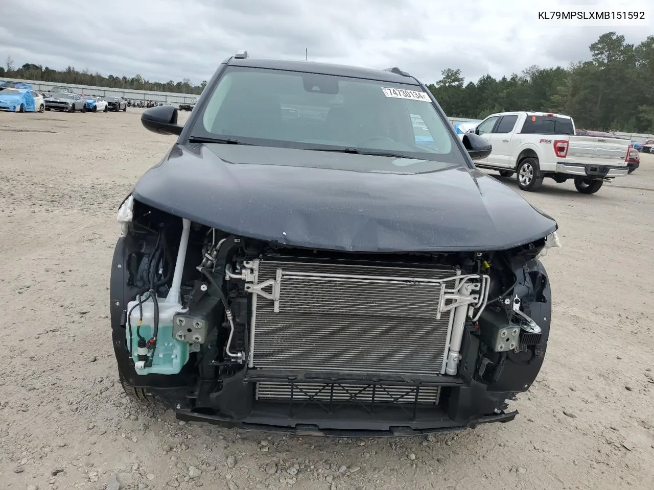 2021 Chevrolet Trailblazer Lt VIN: KL79MPSLXMB151592 Lot: 74730134