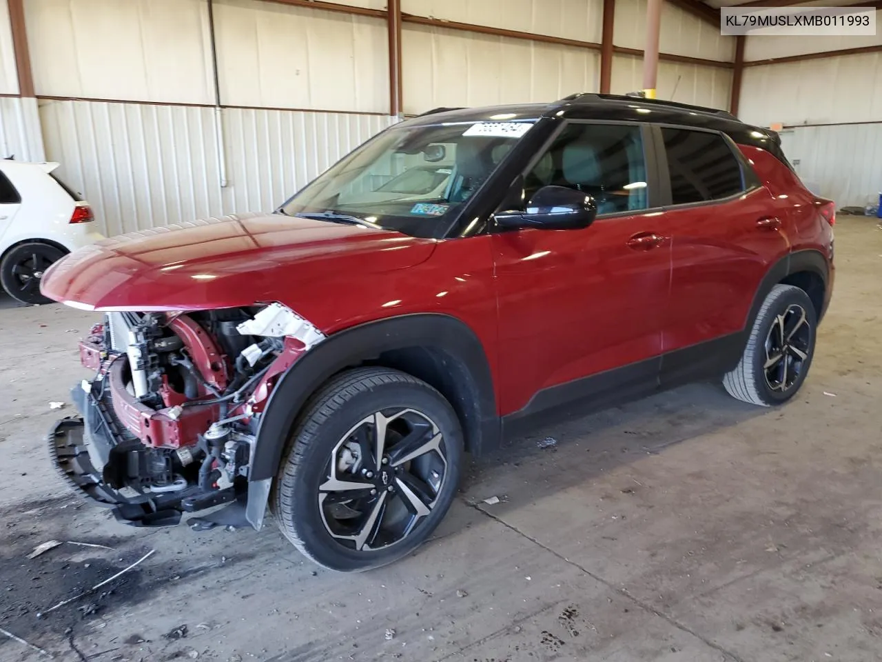 2021 Chevrolet Trailblazer Rs VIN: KL79MUSLXMB011993 Lot: 75551464