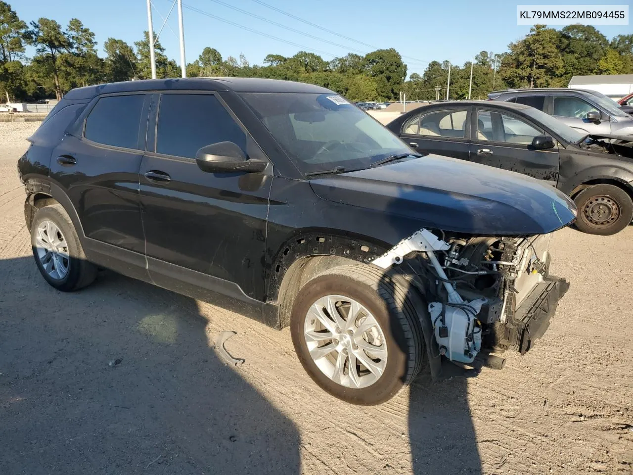 2021 Chevrolet Trailblazer Ls VIN: KL79MMS22MB094455 Lot: 75666914