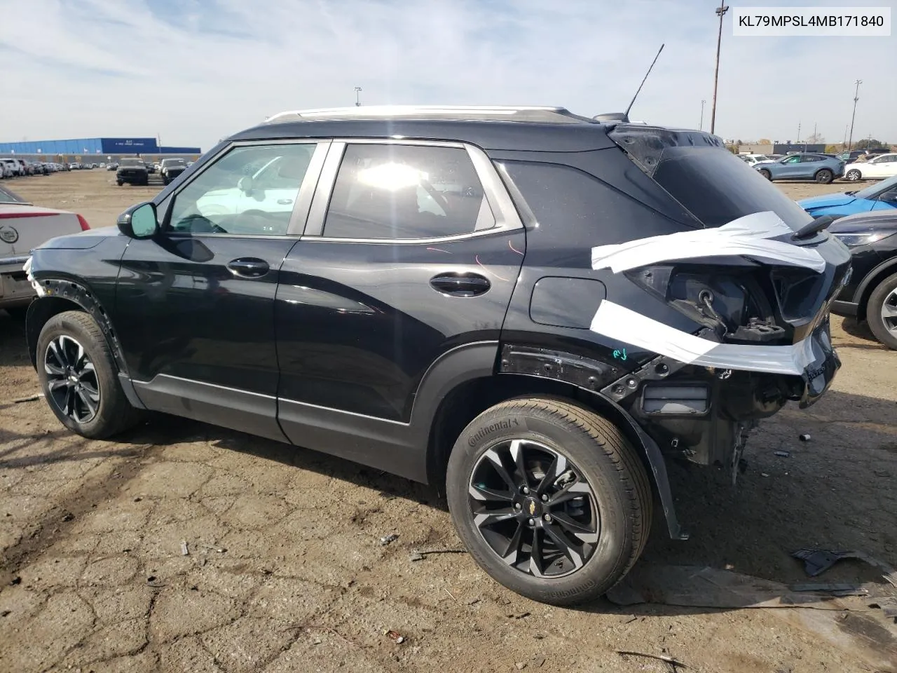 2021 Chevrolet Trailblazer Lt VIN: KL79MPSL4MB171840 Lot: 76770934