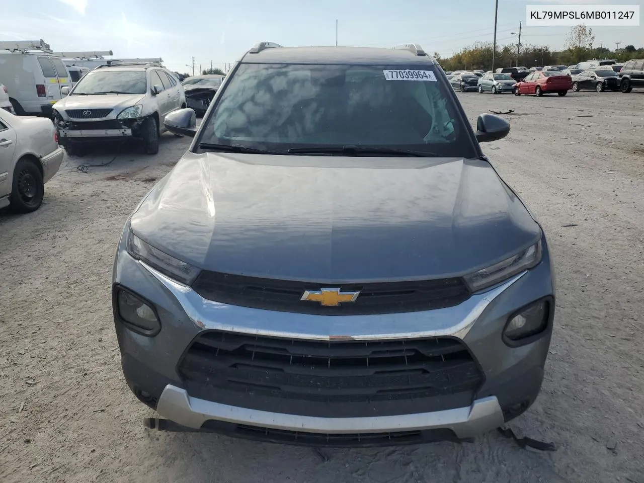 2021 Chevrolet Trailblazer Lt VIN: KL79MPSL6MB011247 Lot: 77039964