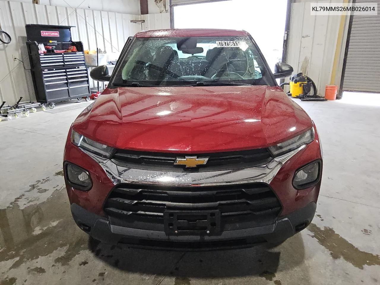 2021 Chevrolet Trailblazer Ls VIN: KL79MMS26MB026014 Lot: 78756114