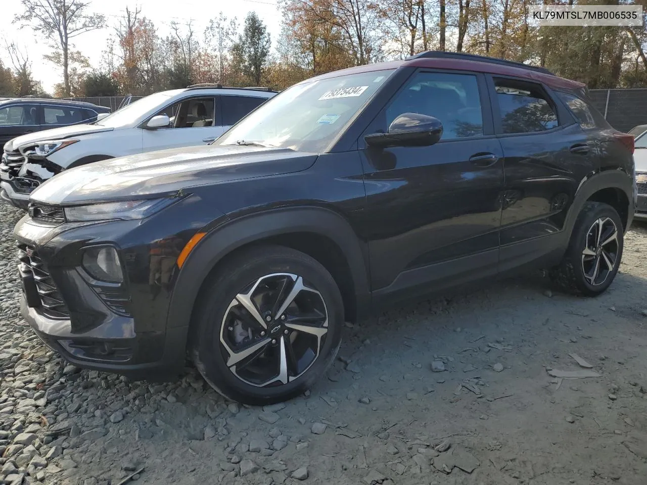 2021 Chevrolet Trailblazer Rs VIN: KL79MTSL7MB006535 Lot: 79375434