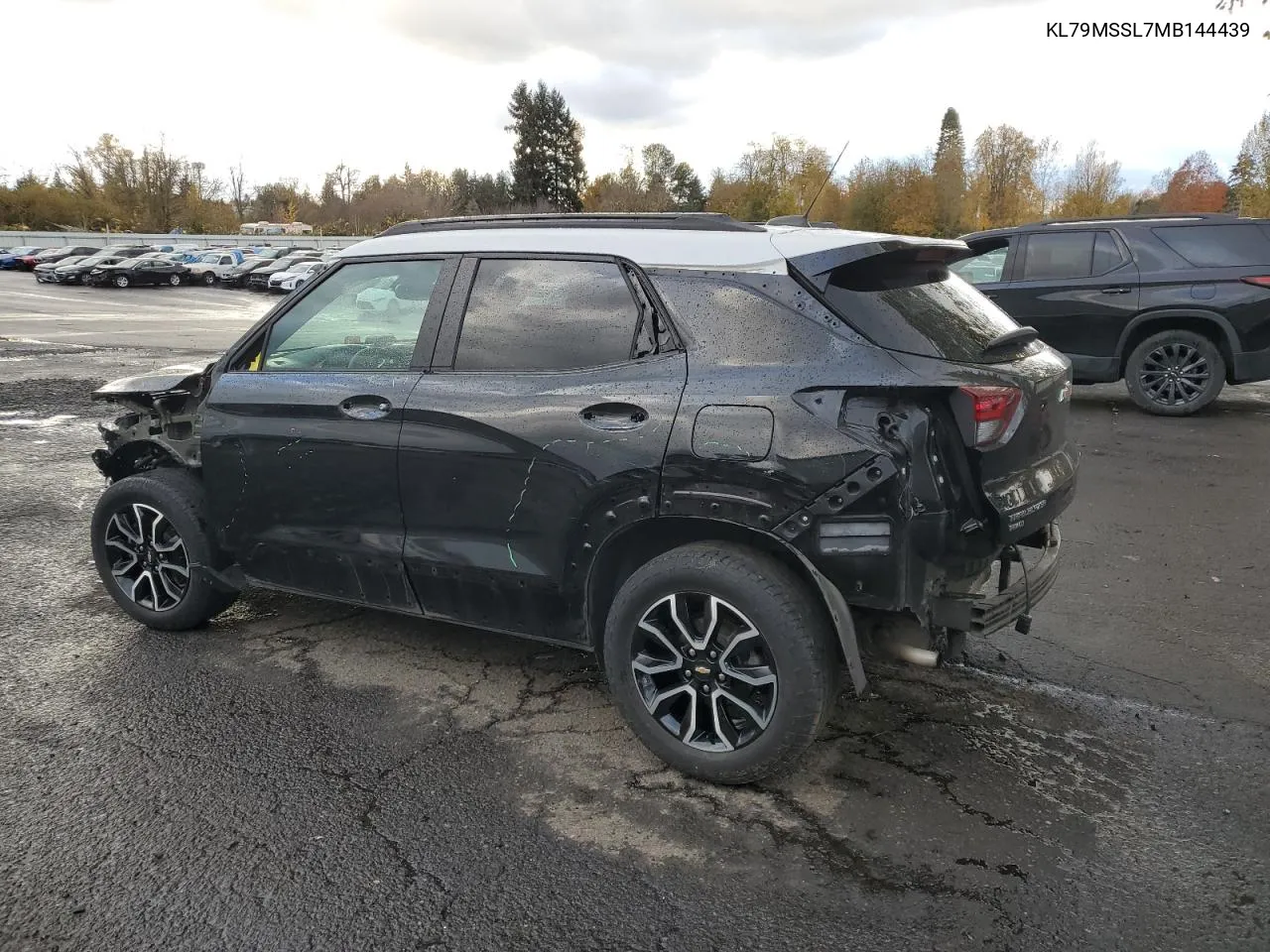 2021 Chevrolet Trailblazer Activ VIN: KL79MSSL7MB144439 Lot: 80749734