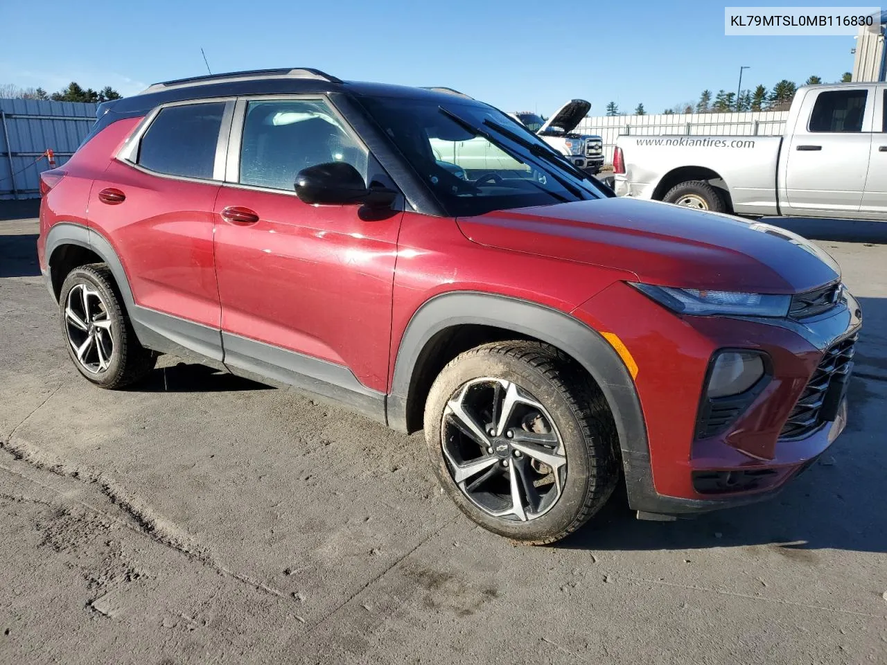 2021 Chevrolet Trailblazer Rs VIN: KL79MTSL0MB116830 Lot: 80849064