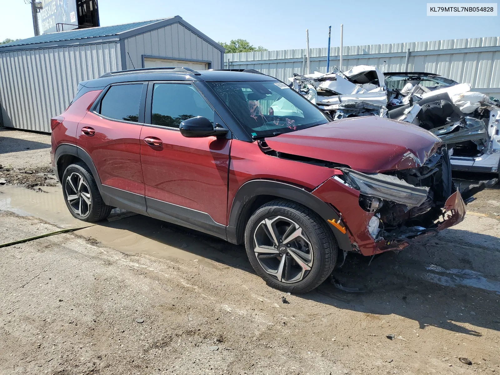 2022 Chevrolet Trailblazer Rs VIN: KL79MTSL7NB054828 Lot: 66146584