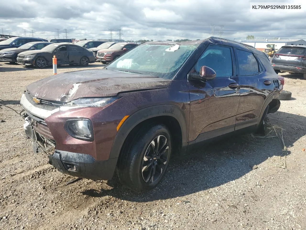 2022 Chevrolet Trailblazer Lt VIN: KL79MPS29NB135585 Lot: 70149494