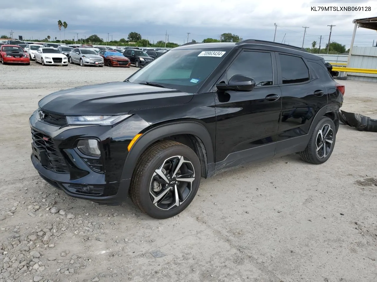 2022 Chevrolet Trailblazer Rs VIN: KL79MTSLXNB069128 Lot: 70963434