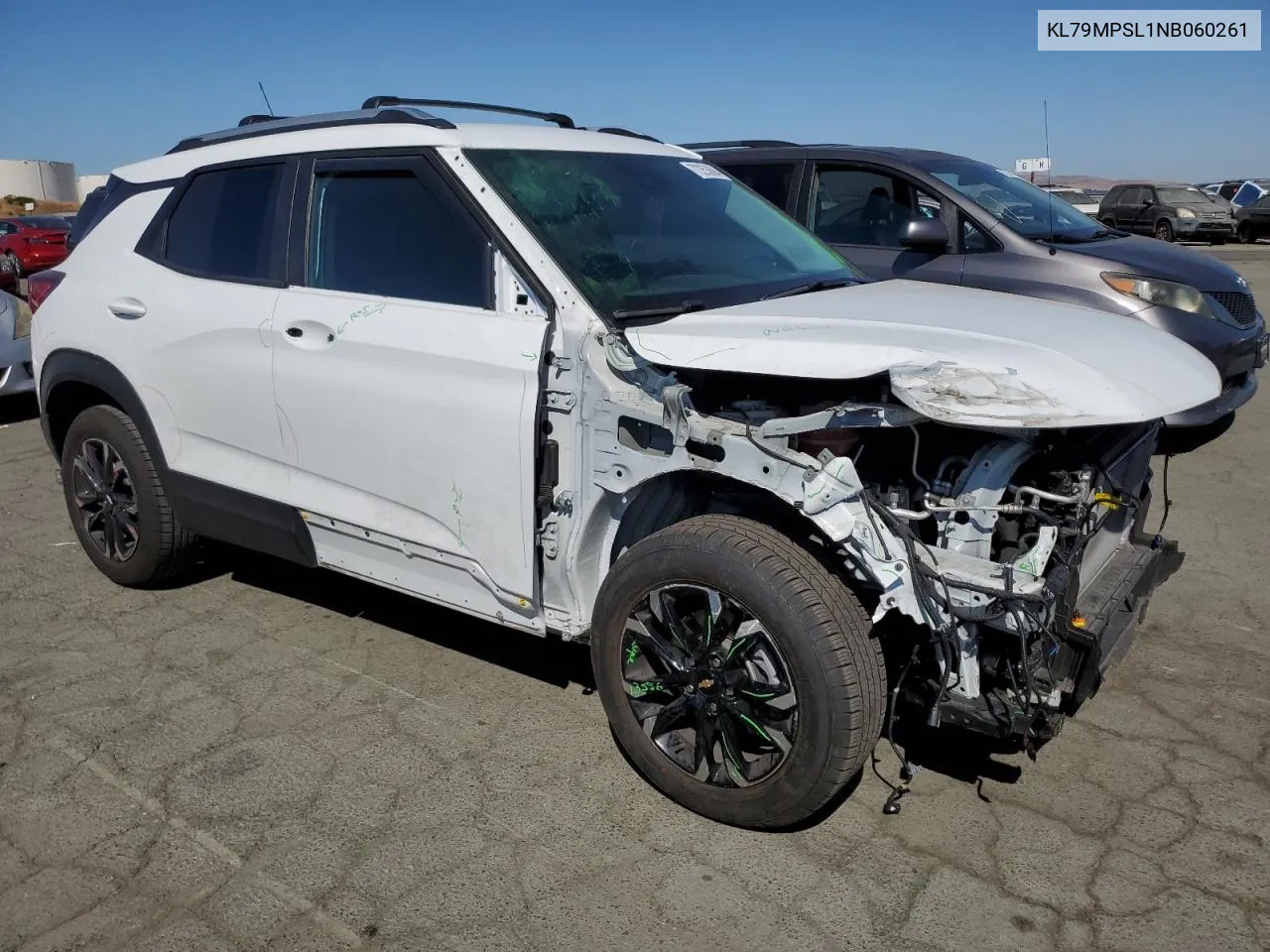 2022 Chevrolet Trailblazer Lt VIN: KL79MPSL1NB060261 Lot: 72253694