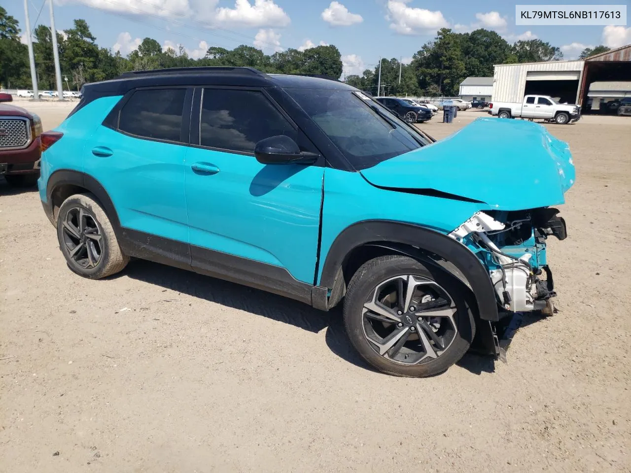 2022 Chevrolet Trailblazer Rs VIN: KL79MTSL6NB117613 Lot: 72345944