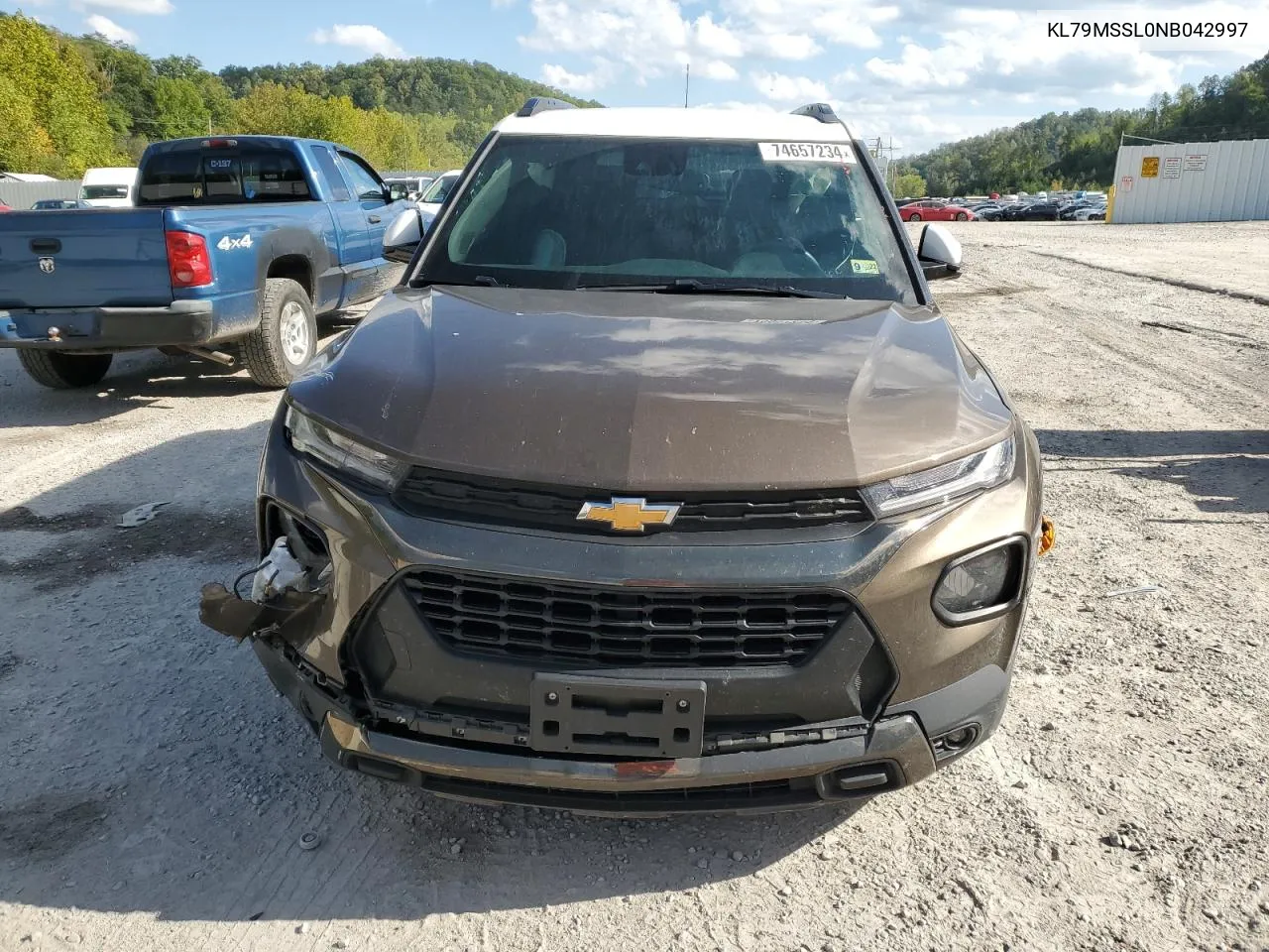 2022 Chevrolet Trailblazer Activ VIN: KL79MSSL0NB042997 Lot: 74657234