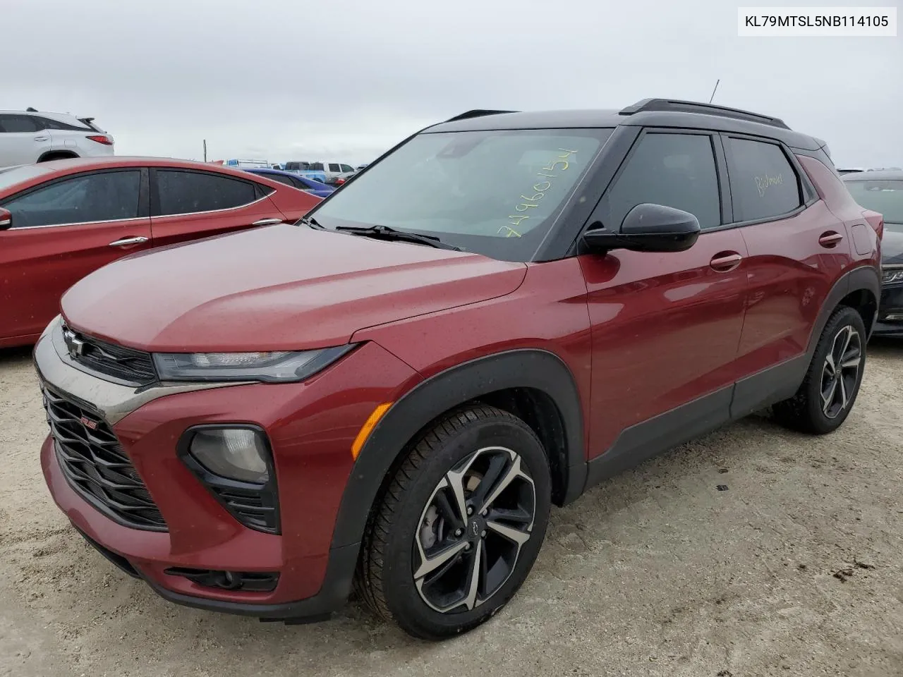 2022 Chevrolet Trailblazer Rs VIN: KL79MTSL5NB114105 Lot: 74960154