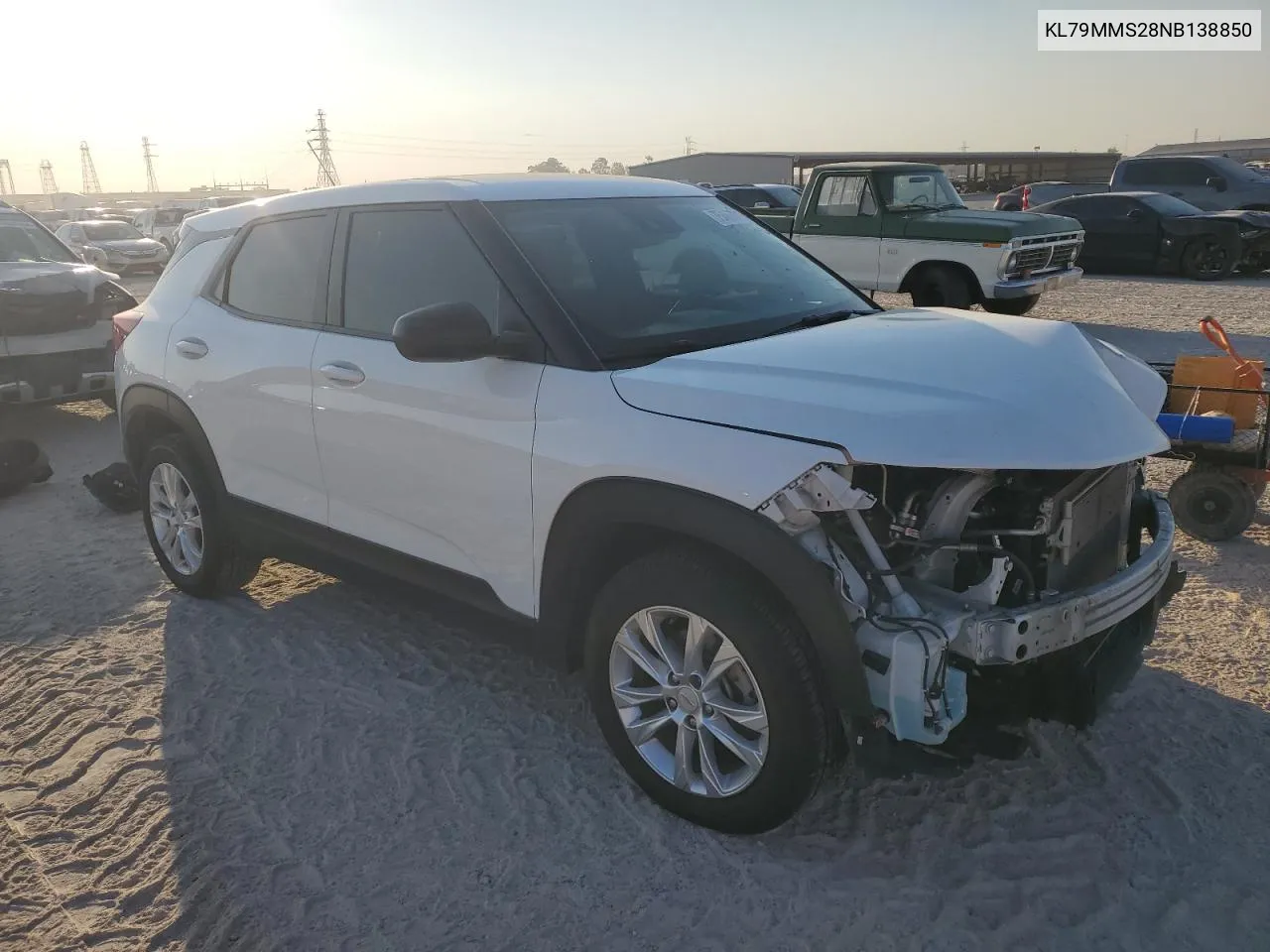 2022 Chevrolet Trailblazer Ls VIN: KL79MMS28NB138850 Lot: 75466844