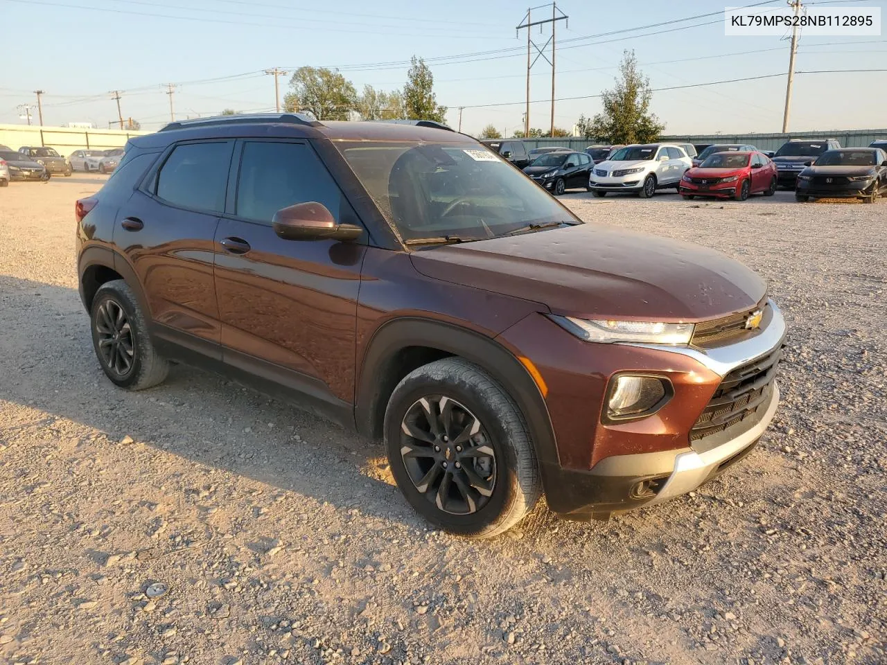 2022 Chevrolet Trailblazer Lt VIN: KL79MPS28NB112895 Lot: 75661934