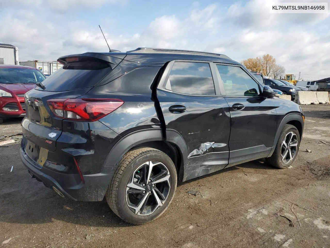 2022 Chevrolet Trailblazer Rs VIN: KL79MTSL9NB146958 Lot: 77457024