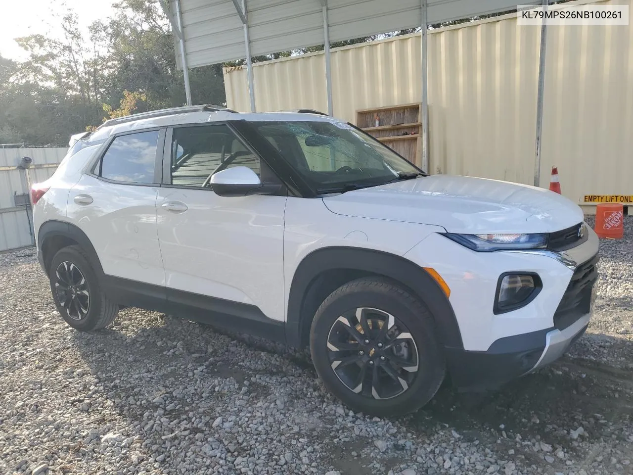 2022 Chevrolet Trailblazer Lt VIN: KL79MPS26NB100261 Lot: 78621284