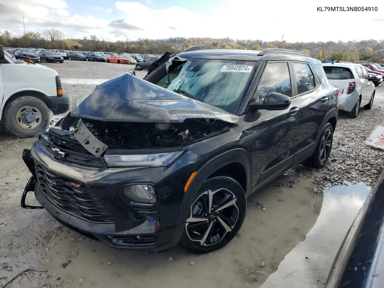 2022 Chevrolet Trailblazer Rs VIN: KL79MTSL3NB054910 Lot: 78942074