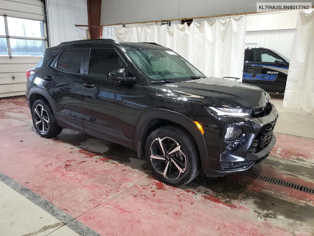 2022 Chevrolet Trailblazer Rs VIN: KL79MUSL8NB017762 Lot: 78977624