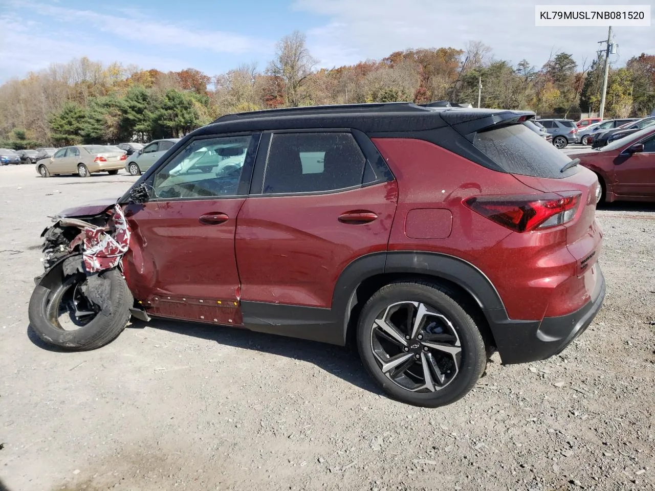 2022 Chevrolet Trailblazer Rs VIN: KL79MUSL7NB081520 Lot: 79413464