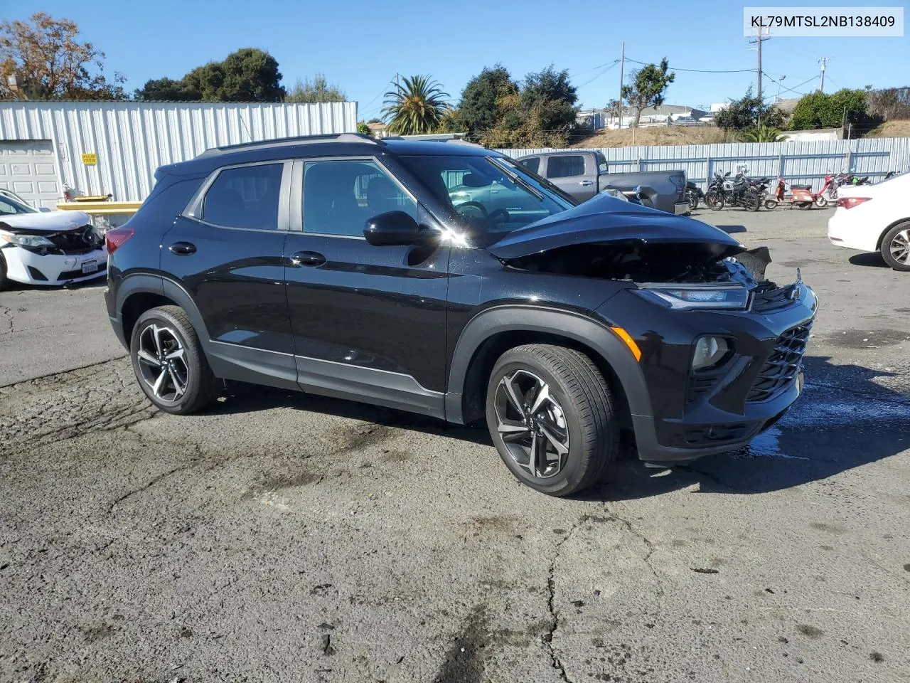 2022 Chevrolet Trailblazer Rs VIN: KL79MTSL2NB138409 Lot: 81005344