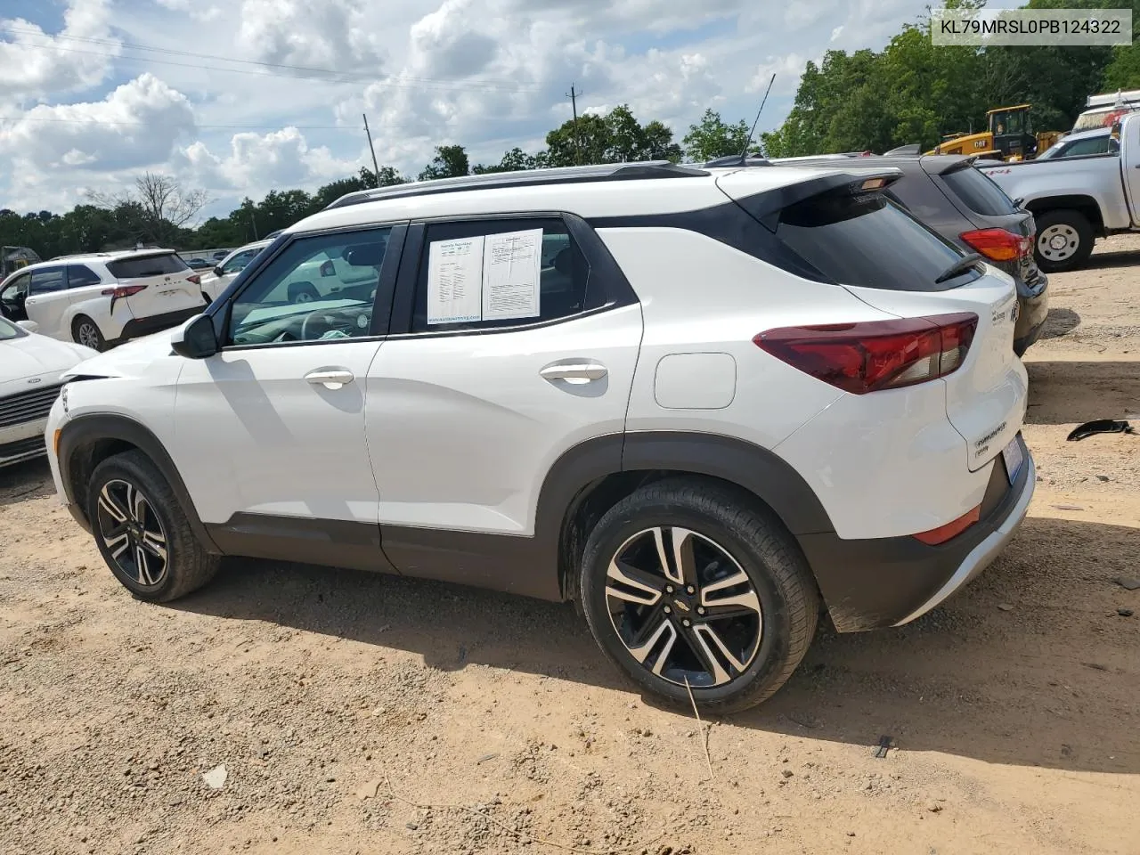 2023 Chevrolet Trailblazer Lt VIN: KL79MRSL0PB124322 Lot: 54619244