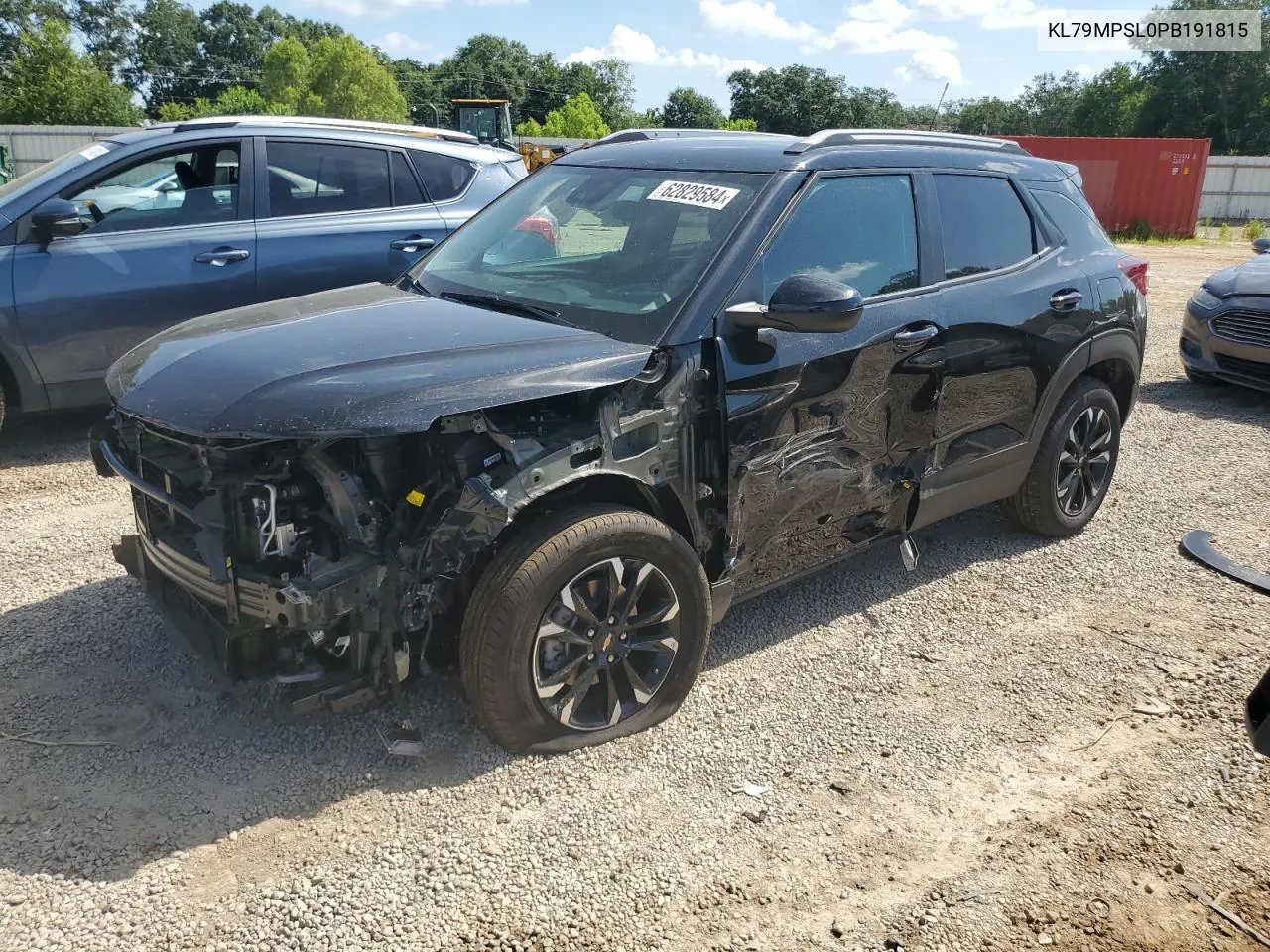 2023 Chevrolet Trailblazer Lt VIN: KL79MPSL0PB191815 Lot: 62829584