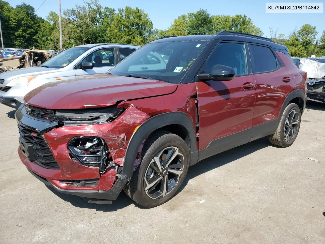 2023 Chevrolet Trailblazer Rs VIN: KL79MTSL2PB114842 Lot: 70071124