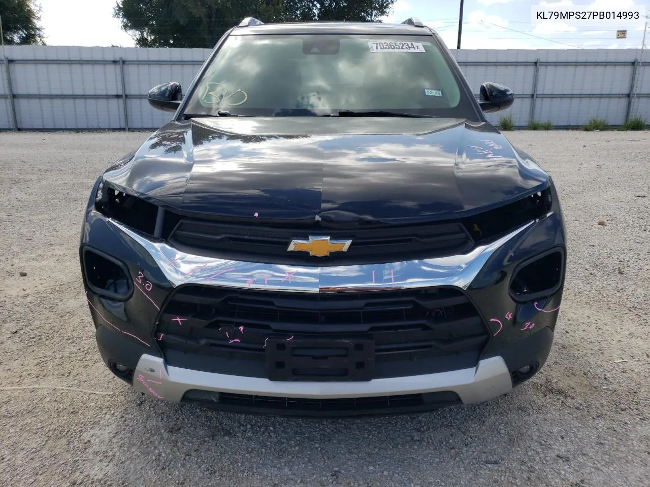 2023 Chevrolet Trailblazer Lt VIN: KL79MPS27PB014993 Lot: 70365234