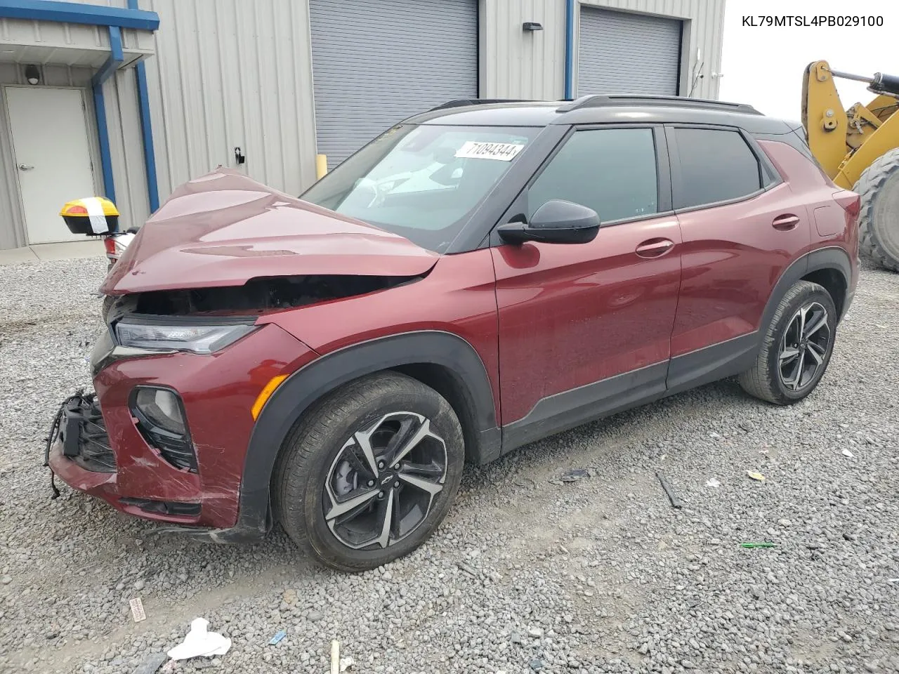 2023 Chevrolet Trailblazer Rs VIN: KL79MTSL4PB029100 Lot: 71094344