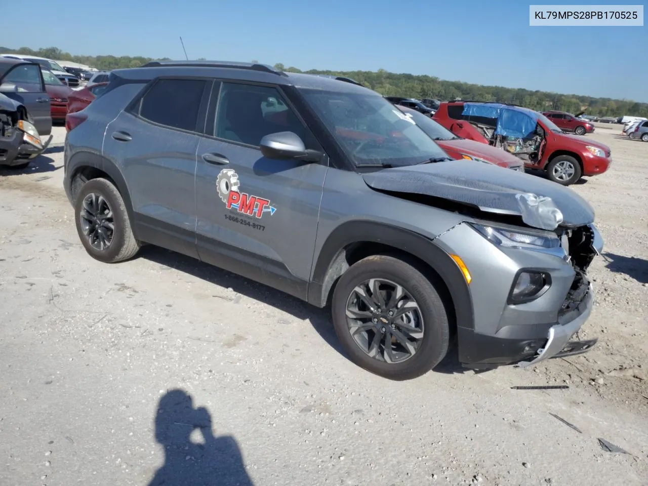 2023 Chevrolet Trailblazer Lt VIN: KL79MPS28PB170525 Lot: 73254454