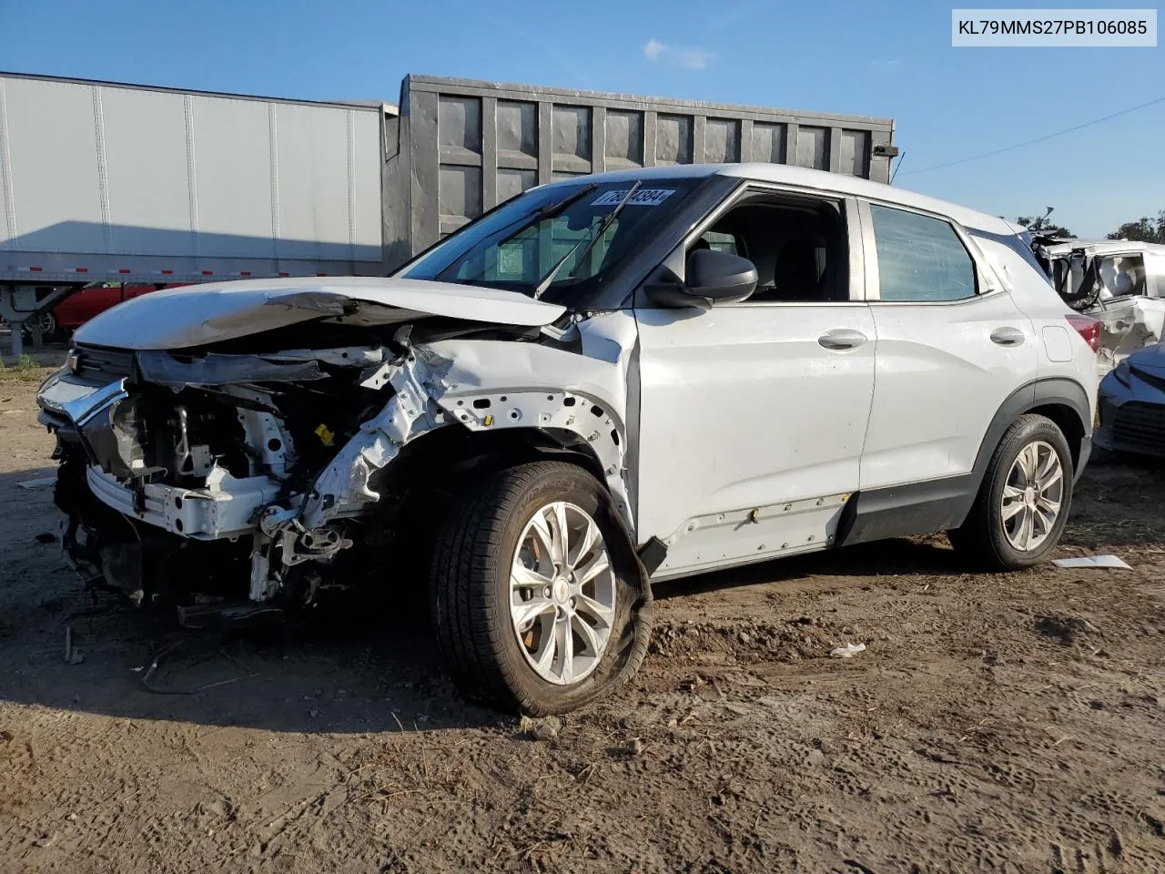 2023 Chevrolet Trailblazer Ls VIN: KL79MMS27PB106085 Lot: 78074384